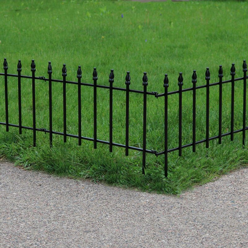 1.5 ft. H x 1.8 ft. W Cheab Border Patio Walkway Metal Fencing